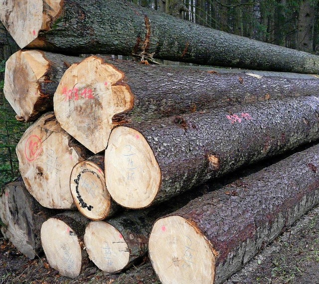 Die Waldbesitzer aus dem Schuttertal h...weniger Festmeter Holz eingeschlagen.   | Foto: Reiner Beschorner