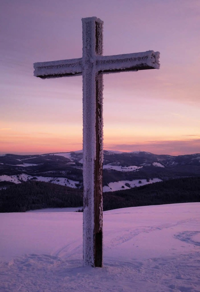 Belchen Gipfelkreuz  | Foto: Silvia Schtzhoff