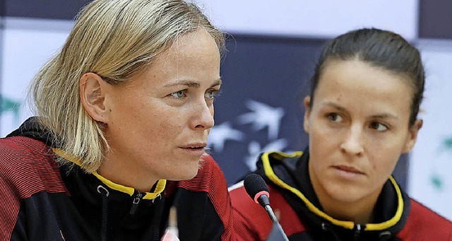 Wollen es richten: Anna-Lena Grnefeld (links) und Tatjana Maria   | Foto: dpa