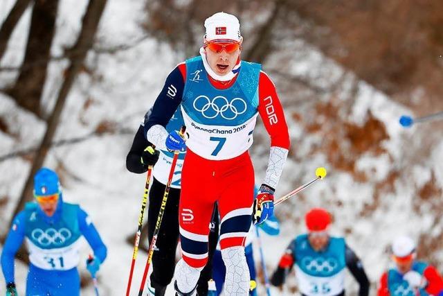 Norwegens Skilanglufer Krger gewinnt Olympia-Gold im Skiathlon
