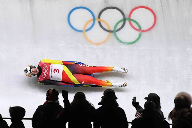 Johannes Ludwig aus Deutschland in Pyeongchang.  | Foto: dpa