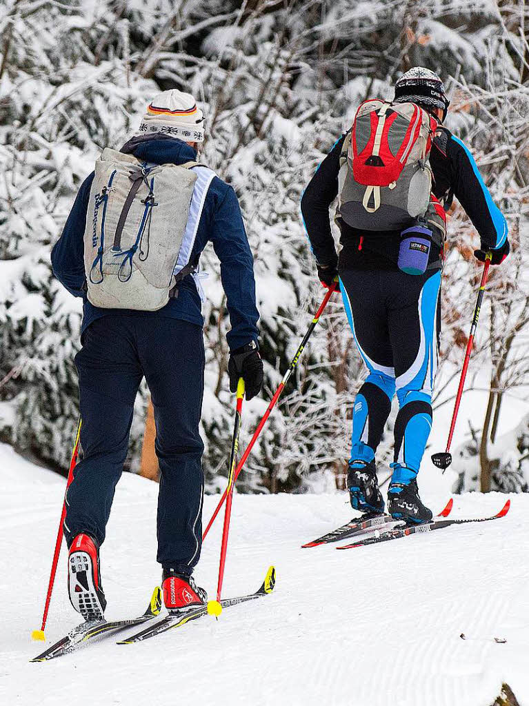 Wintersportliche Herausforderung fr Mensch und Material: Impressionen vom Rucksacklauf 2018