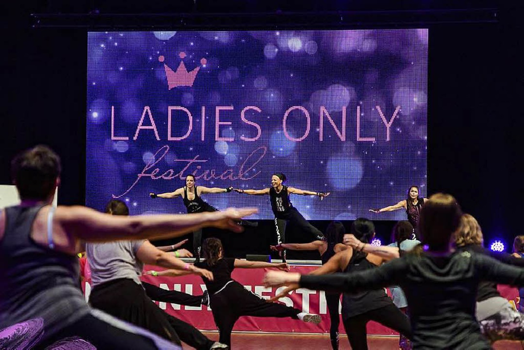 Piloxing-Kurs beim Ladies Festival &#8211; ein Mix aus Pilates und Boxen.  | Foto: V. Behringer