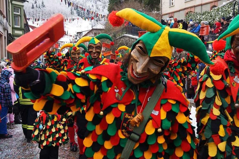 Die Dahlauer aus Aftersteg gaben ein buntes Bild ab. (Foto: Verena Wehrle) Die Dahlauer aus Aftersteg gaben ein buntes Bild ab. (Foto: Verena Wehrle)