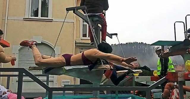 Die &#8222;Trockenschwimmer&#8220;: Mi...chlattholz-Zinken den ersten Platz.     | Foto: Anja Bertsch