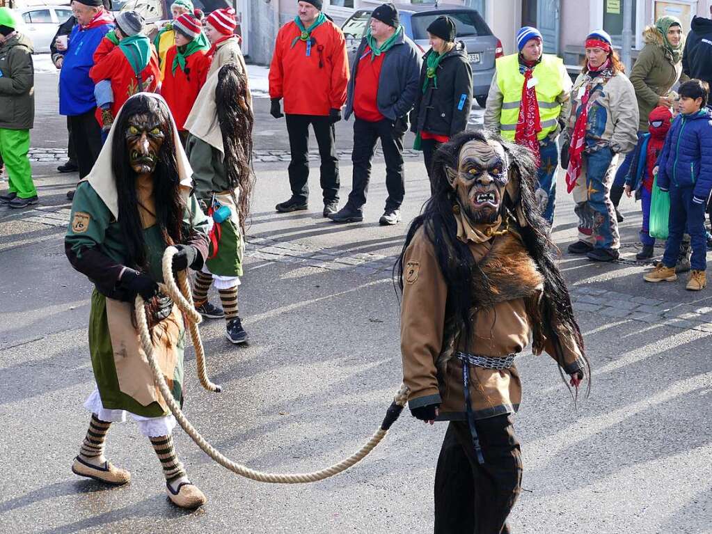 Die Narren trieben’s bunt beim Fasnet-Umzug durch Bonndorf.