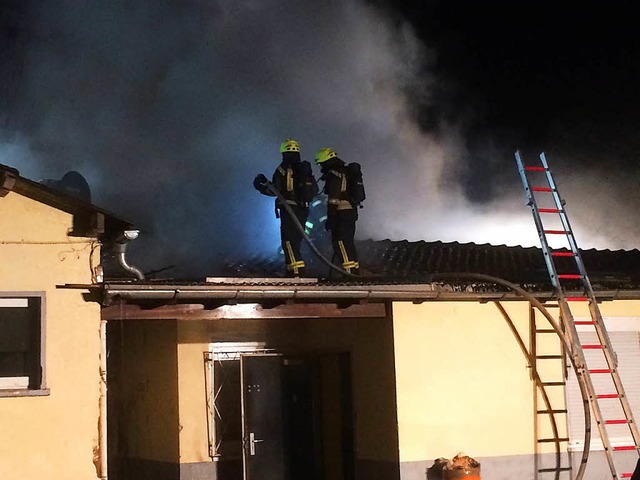 Das Jamhouse brannte Ende Januar zu ei...11; seine Zukunft ist bisher ungewiss.  | Foto: Feuerwehr Neuenburg