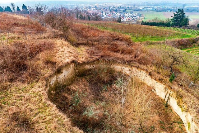 Das Loch im Februar 2018, fotografiert mit einer Drohne  | Foto: Matthias Weniger