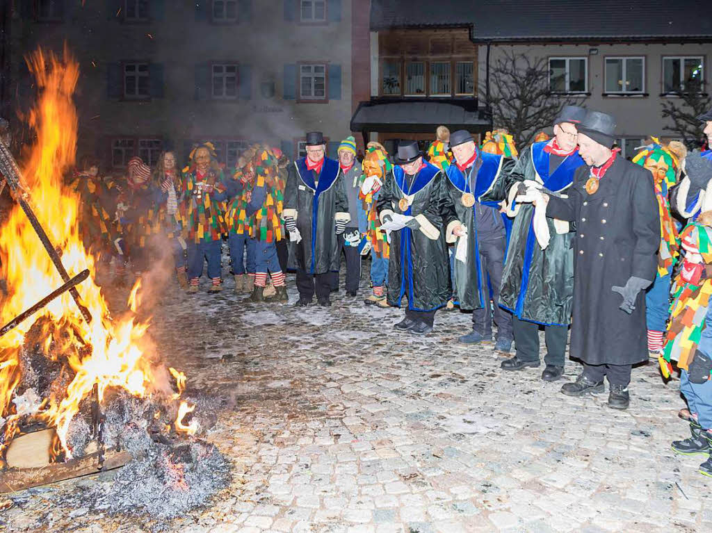 Die Fasnet wurde traditionell zu Grabe getragen.