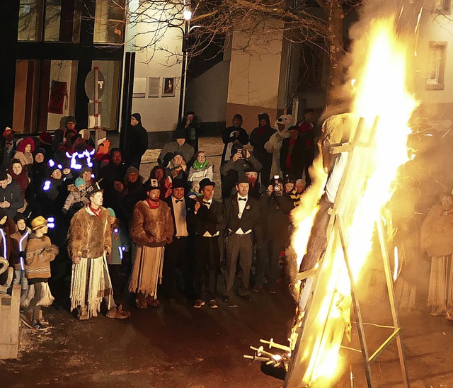 Fasnachtsverbrennung Zell 2018  | Foto: Lea Rollbhler