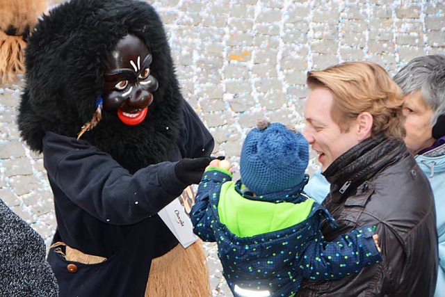 Ein Kongo-Neger beim diesjhrigen Umzug in Emmendingen  | Foto: Gerhard Walser