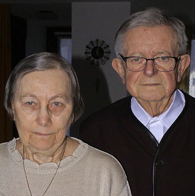 Seit 1968 verheiratet: Hans-Joachim und Karin Knig   | Foto: Werner Probst