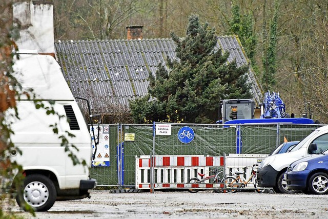 Die Baustelle in St. Georgen steht vor...t weiter, wenn die Luftwerte stimmen.   | Foto: M. Bamberger