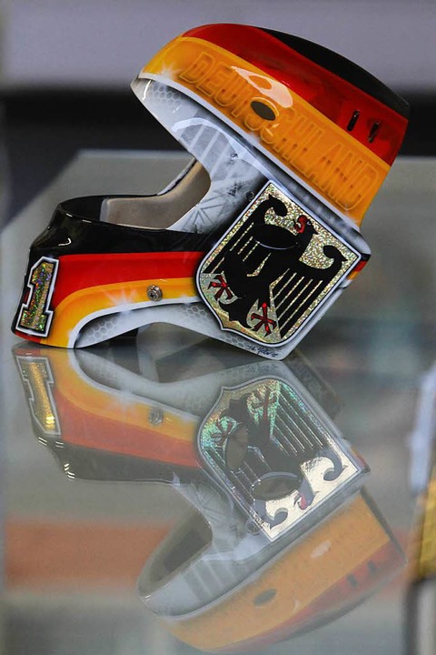 Thomas Jetter war frher Eishockeyprof...r Emmendinger Werkstatt Torhtermasken  | Foto: Patrik Mller