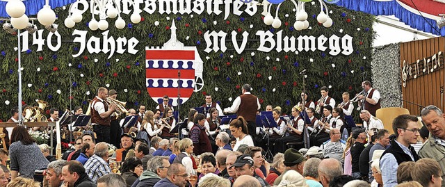 Gemeinsam mit dem MV Blumegg richtete ... des Blasmusikverbandes Hochrhein aus.  | Foto: Dietmar Noeske