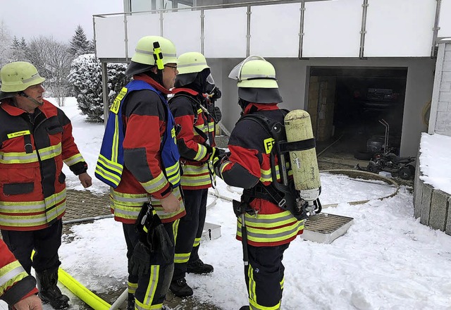 Feuer in diesem Heizungsraum im &#8222...ren und Rettungsdienste auf den Plan.   | Foto: FEuerwehr Rickenbach