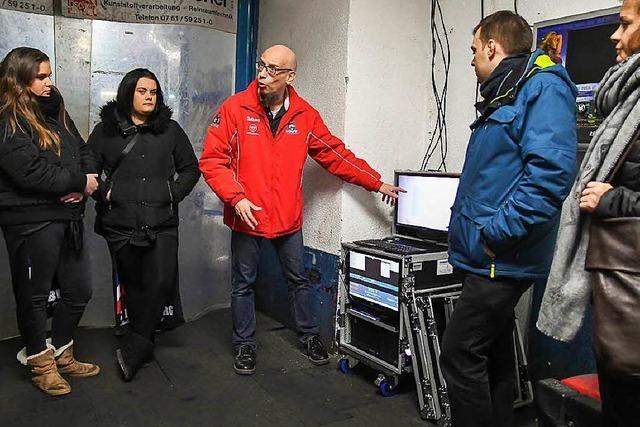 BZCard Leser beim EHC Freiburg