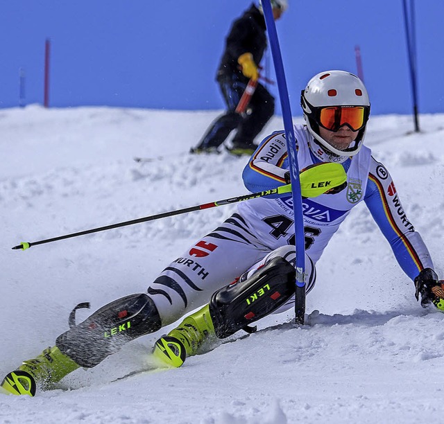 Souverne Schrglage: Slalomsieger Urs Rotkamm  | Foto: siegmund