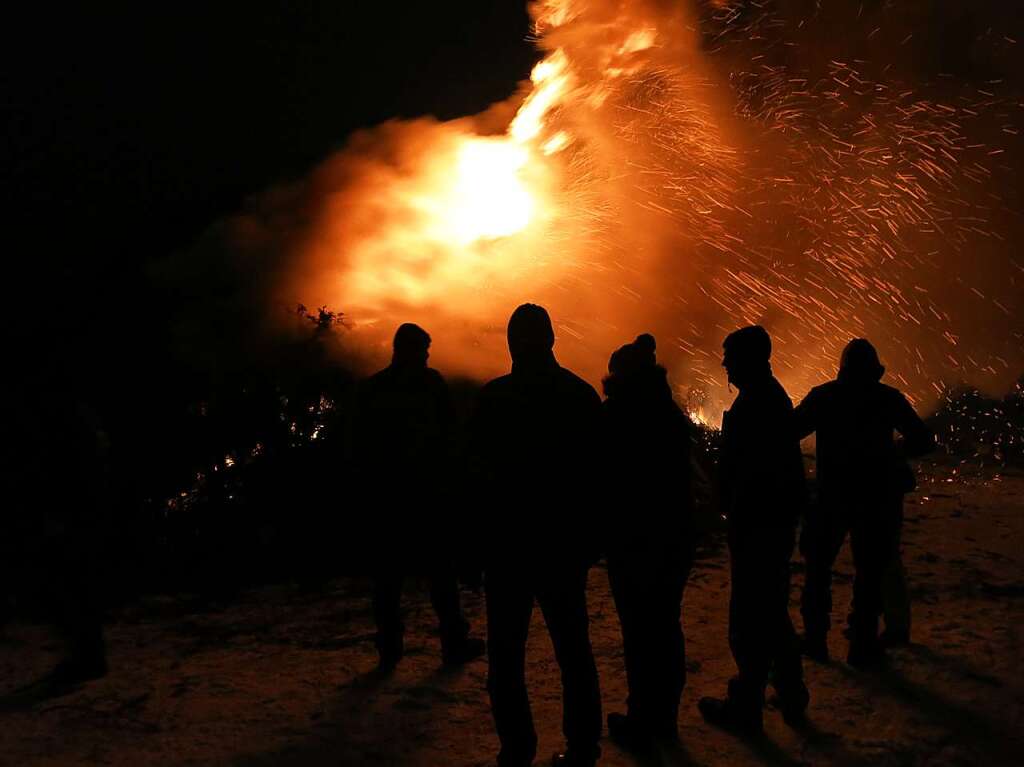 Fasnetfeuer in Bonndorf am Lindenbuck