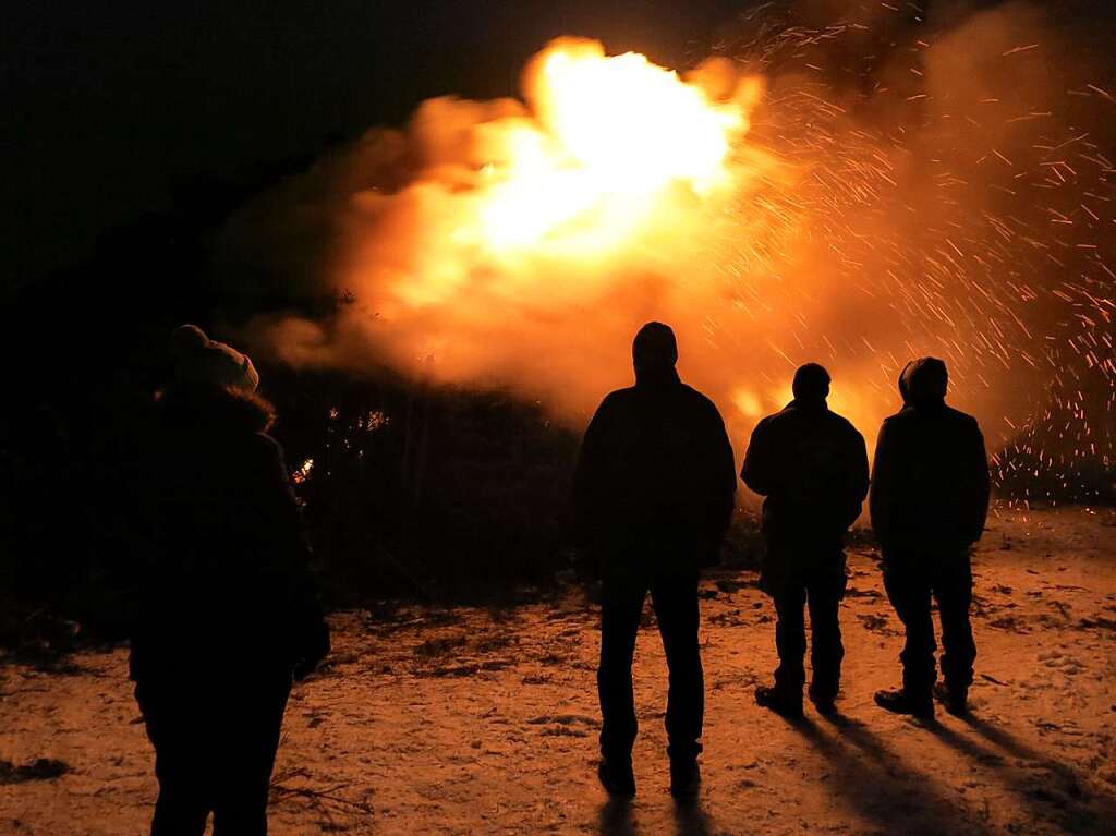 Fasnetfeuer in Bonndorf am Lindenbuck