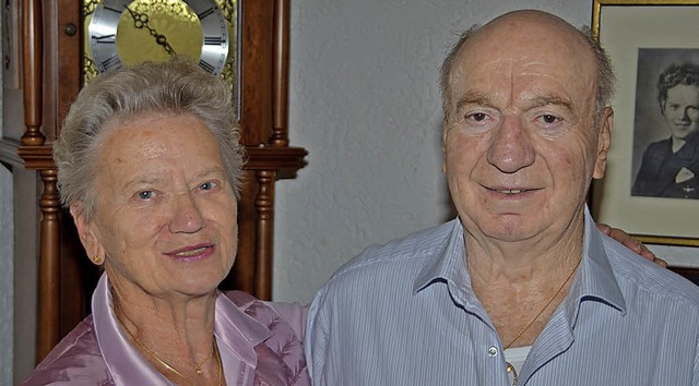 Helga und Siegfried Gfrer sind seit 60 Jahren verheiratet.   | Foto: Voigt