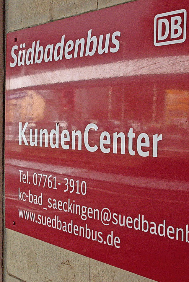Statt des Kundencenters der SBG am Bah... in der Tourist-Info erffnet werden.   | Foto: Archivbild: Jrn Kerckhoff