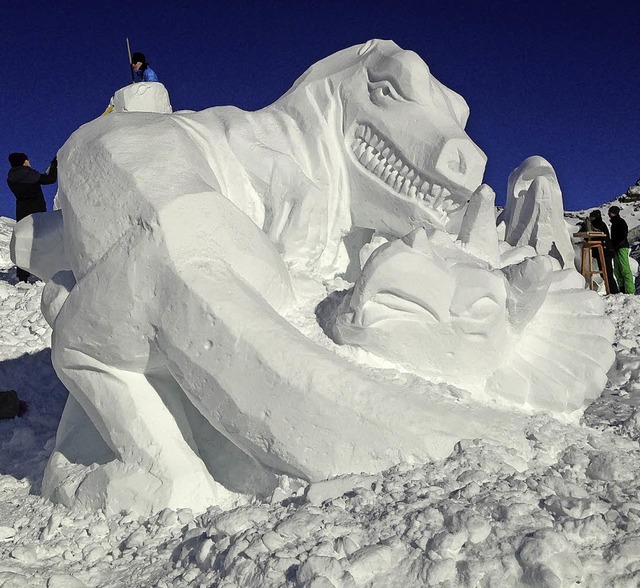 Einen Schneeskulpturenwettbewerb gibt es am Wochenende in Todtmoos.   | Foto: Skiclub todtmoos