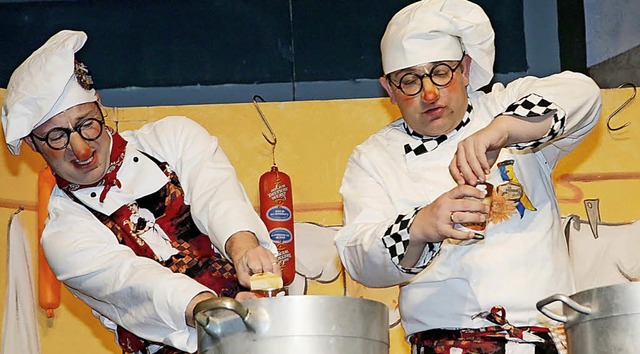 Knner am Herd: Ignaz und Severin (Mar...ler) sind Gste auf der Genuss-Messe.   | Foto: Roger Mller