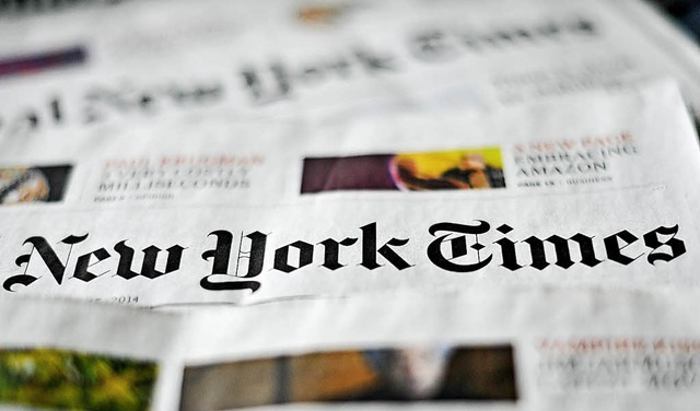 Die gedruckte vierte Gewalt: Ausgaben der New York Times   | Foto: dpa