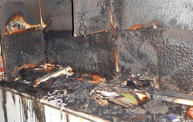 Der Brand drfte in einem Zimmer im ersten Obergeschoss ausgebrochen sein.  | Foto: Kantonspolizei Aargau