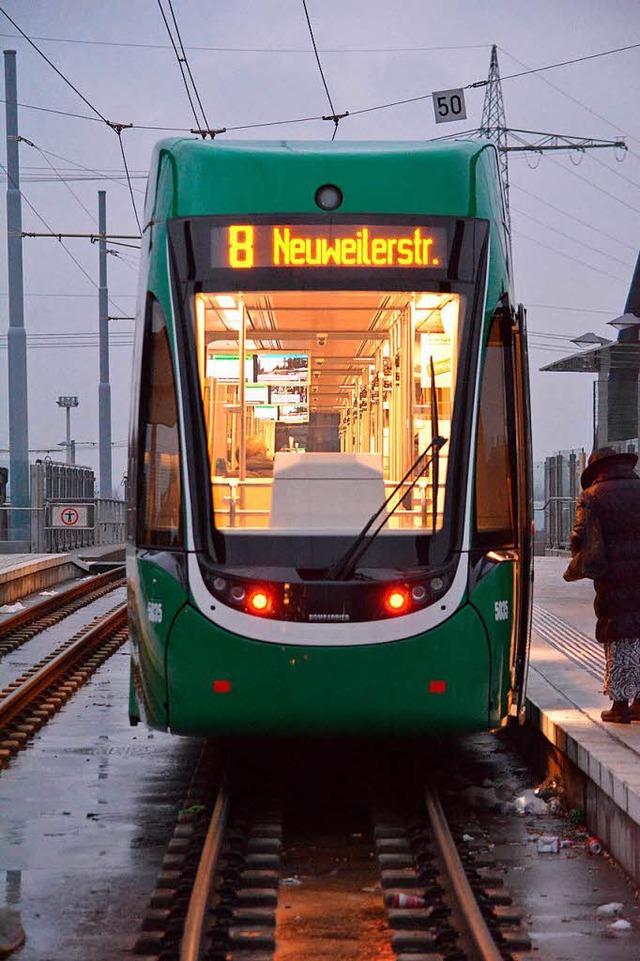 Der 8er ist die meistgenutzte Tramlinie der BVB.  | Foto: Hannes Lauber