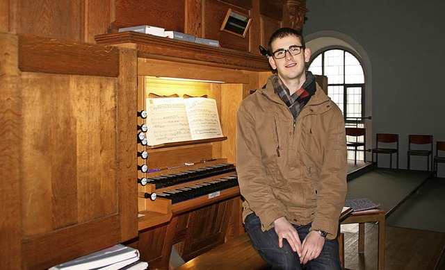 Die Orgel in Heitersheim ist die, auf der Engelbert Ehret am liebsten spielt.   | Foto: Helena Hiss