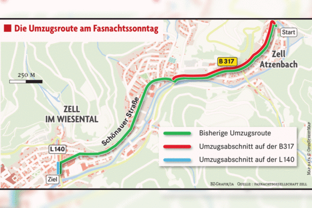 Änderung der Route: Fasnachtsumzug durch Atzenbach steht auf der Kippe