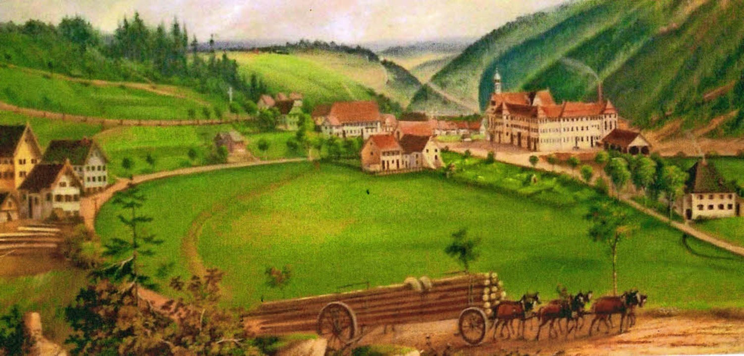 Blick auf das Kloster Friedenweiler &#8211; von Nikolaus Ganter   | Foto: Repro: PRIVAT