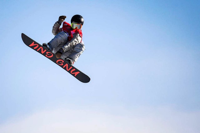 Die sterreichische Snowboarderin Anna...r neuen Olympischen Disziplin Big Air.  | Foto: AFP