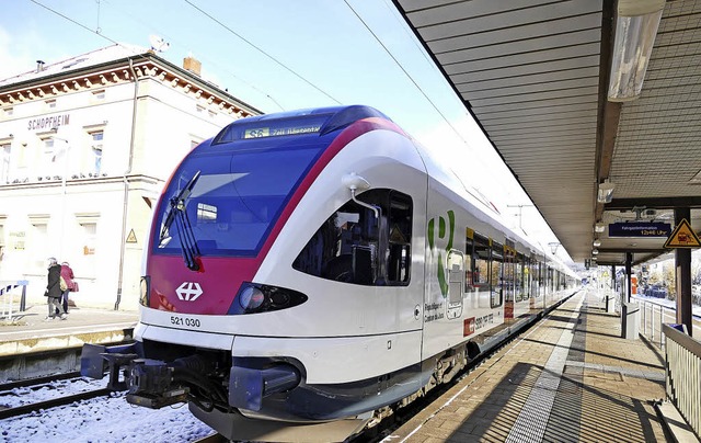 Das Angebot der  S-Bahn auf der Wiesen... pro Schiene nicht ausgednnt werden.   | Foto: lea rollbhler