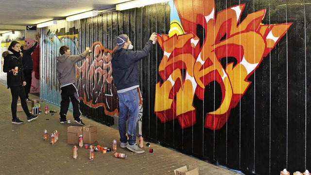 Graffitiaktion Unterfhrung Schopfheim  | Foto: Privat