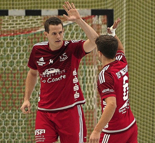 <BZ-FotoAnlauf>Handball:</BZ-FotoAnlau...nem Heimatverein HGW Hofweier zurck.   | Foto:  Pressebro Schaller