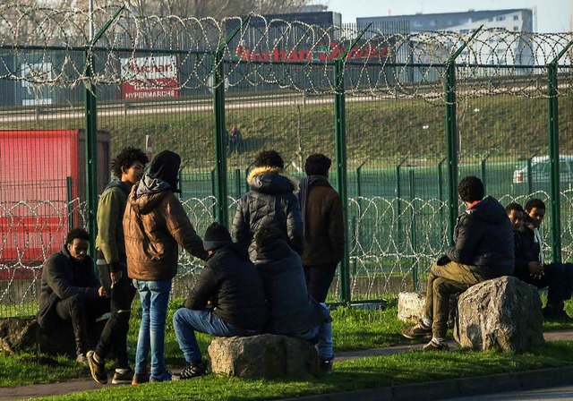 Flchtlinge in Calais  | Foto: AFP