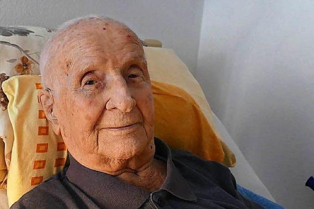 Erhard Springer aus Grenzach-Wyhlen wird 103 Jahre alt