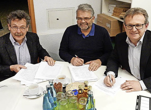 Bernhard Steinhart, Uwe Klos und Michael Meier (v.l.).   | Foto: Kurt Meier