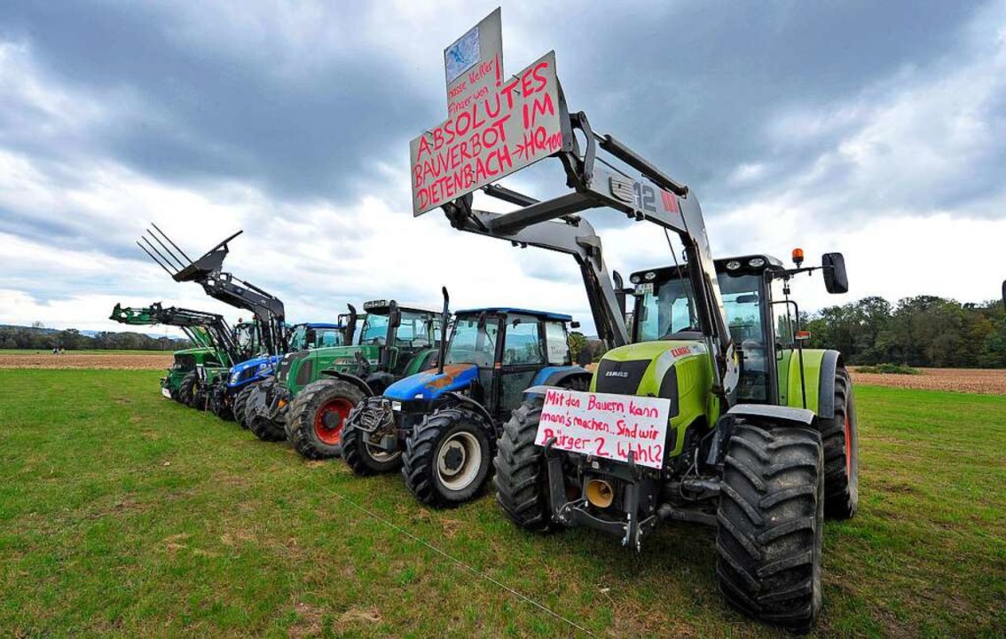 Der geplante Stadtteil Dietenbach ruft auch Protest hervor.  | Foto: Michael Bamberger