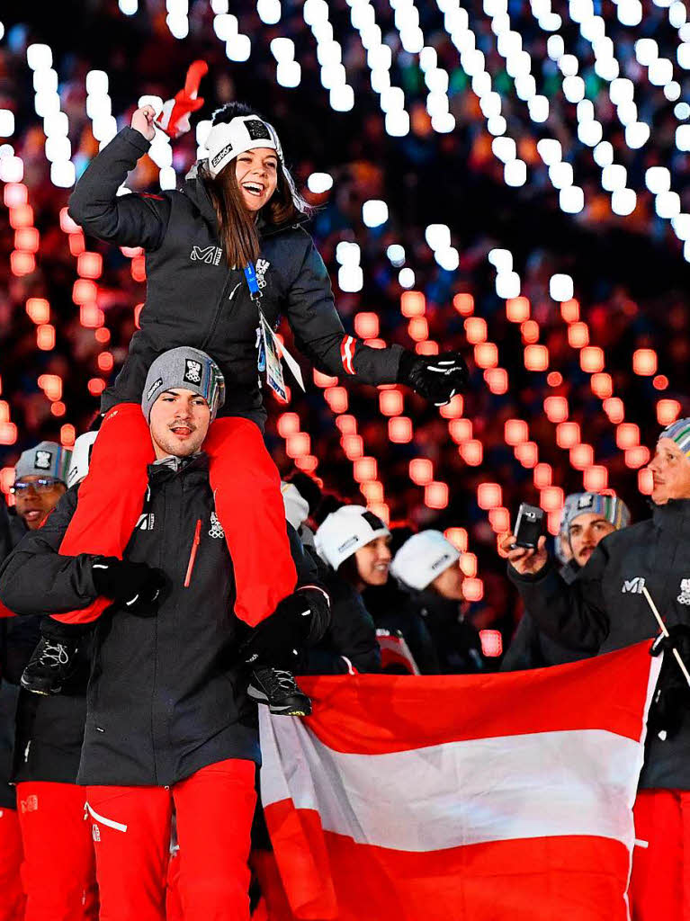 Kunterbunte Abschlussfeier der Olympischen Winterspiele in Pyeongchang