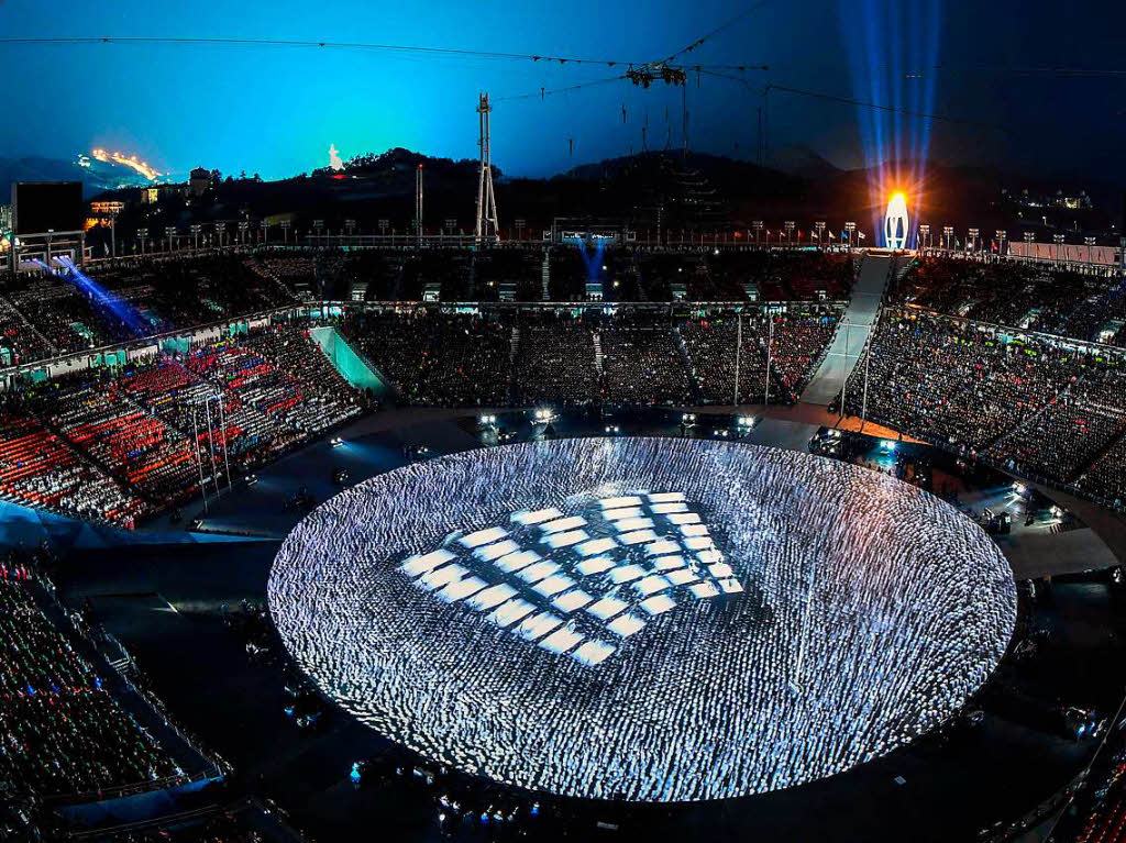 Kunterbunte Abschlussfeier der Olympischen Winterspiele in Pyeongchang