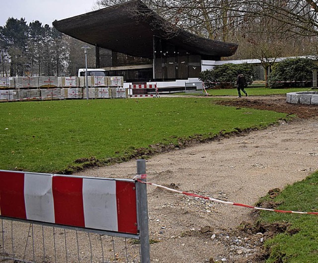 Fuwege im Bad Krozinger Kurpark werden von Radlern zweckentfremdet.   | Foto: Frank Schoch