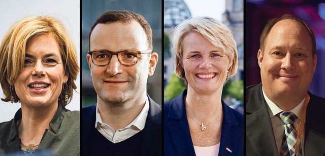 Geplant als Neue im Kabinett: Julia Kl... Karliczek und Helge Braun (von links)  | Foto: Rauss Fotografie/dpa (3)