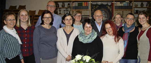 Gewhlte und Geehrte beim Holzener Ges...Wohlschlegel und Beatrice Schneider.    | Foto: Walter Bronner