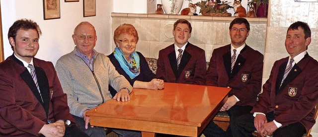 Geehrt fr 40 Jahre Mitgliedschaft wur...er aus Zell, Martin und Luca Rmmele.   | Foto: Sonja Eiche