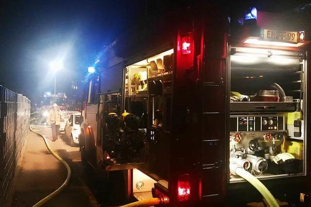 Brandeinsatz der Feuerwehr Endingen am Montagabend in der senberger Strae