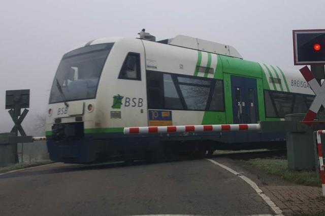 Breisgau-S-Bahn mit Versptung nach Weichenstrung in Gottenheim